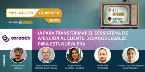 Cartel de presentación de la mesa redonda de Enreach para la Expo Relación Cliente 2024