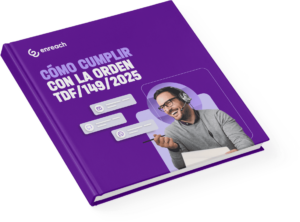 Mock-up del white paper "Nueva norma antifraude: cómo preparar tu contact center" de Enreach