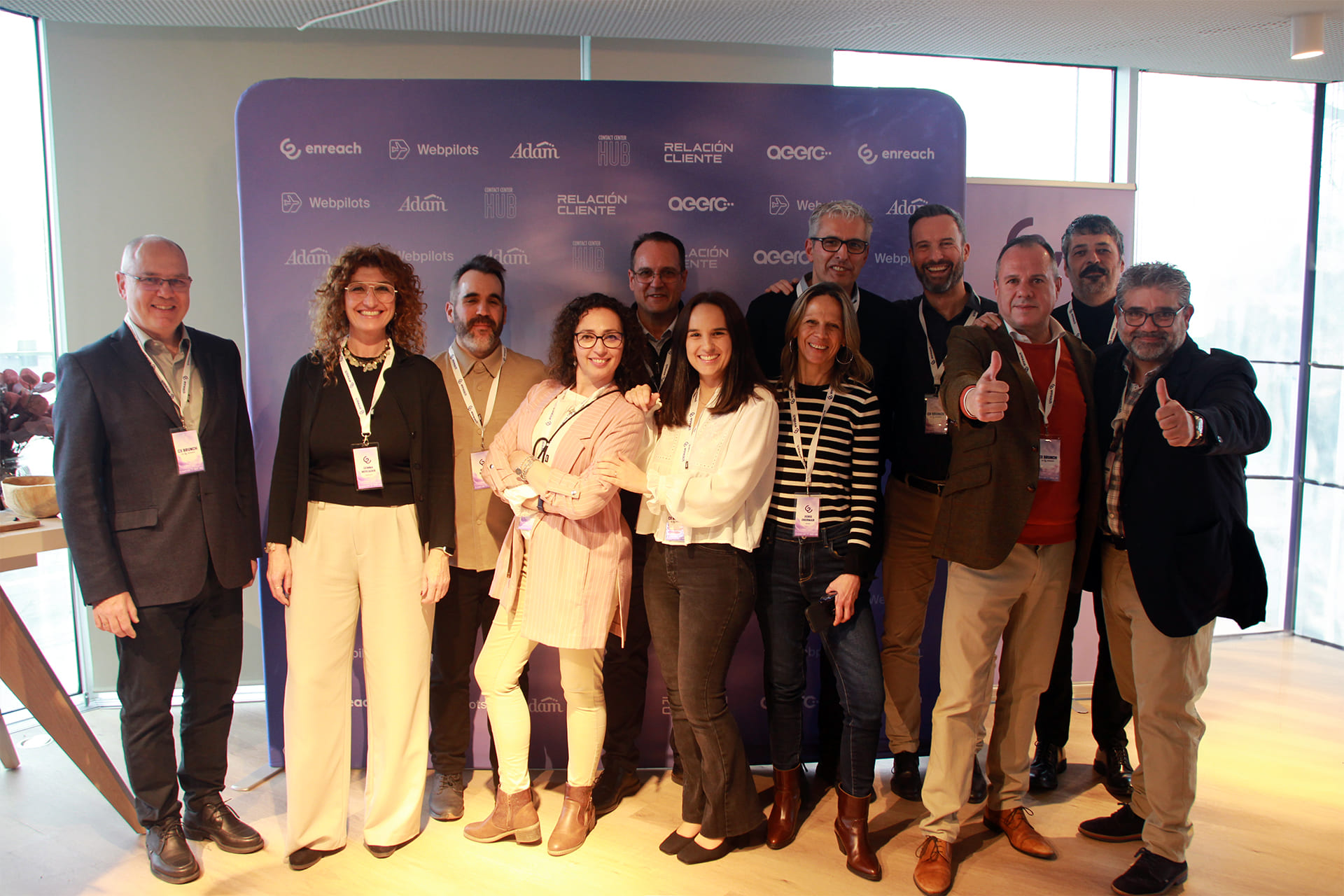 Equipo de Enreach y Adam en la 3ª edición del CX Brunch de Madrid