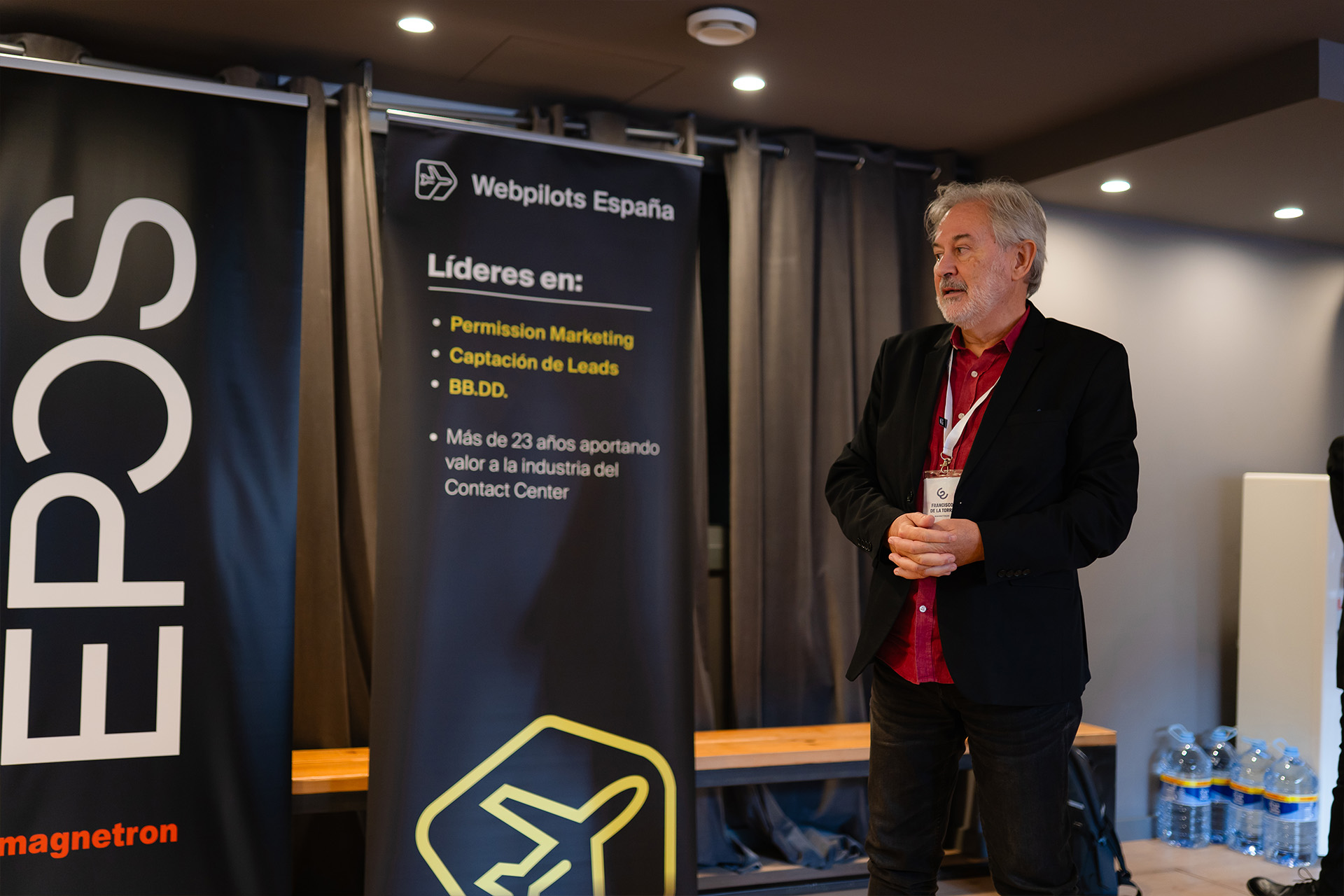 Francisco de la Torre, director de la División de Comunicaciones en Magnetron, en un momento de su intervención en la 4ª edición del CX Brunch